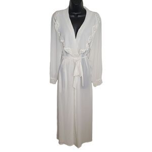Victoria's Secret Vintage chiffon & Lace full length robe size M/L